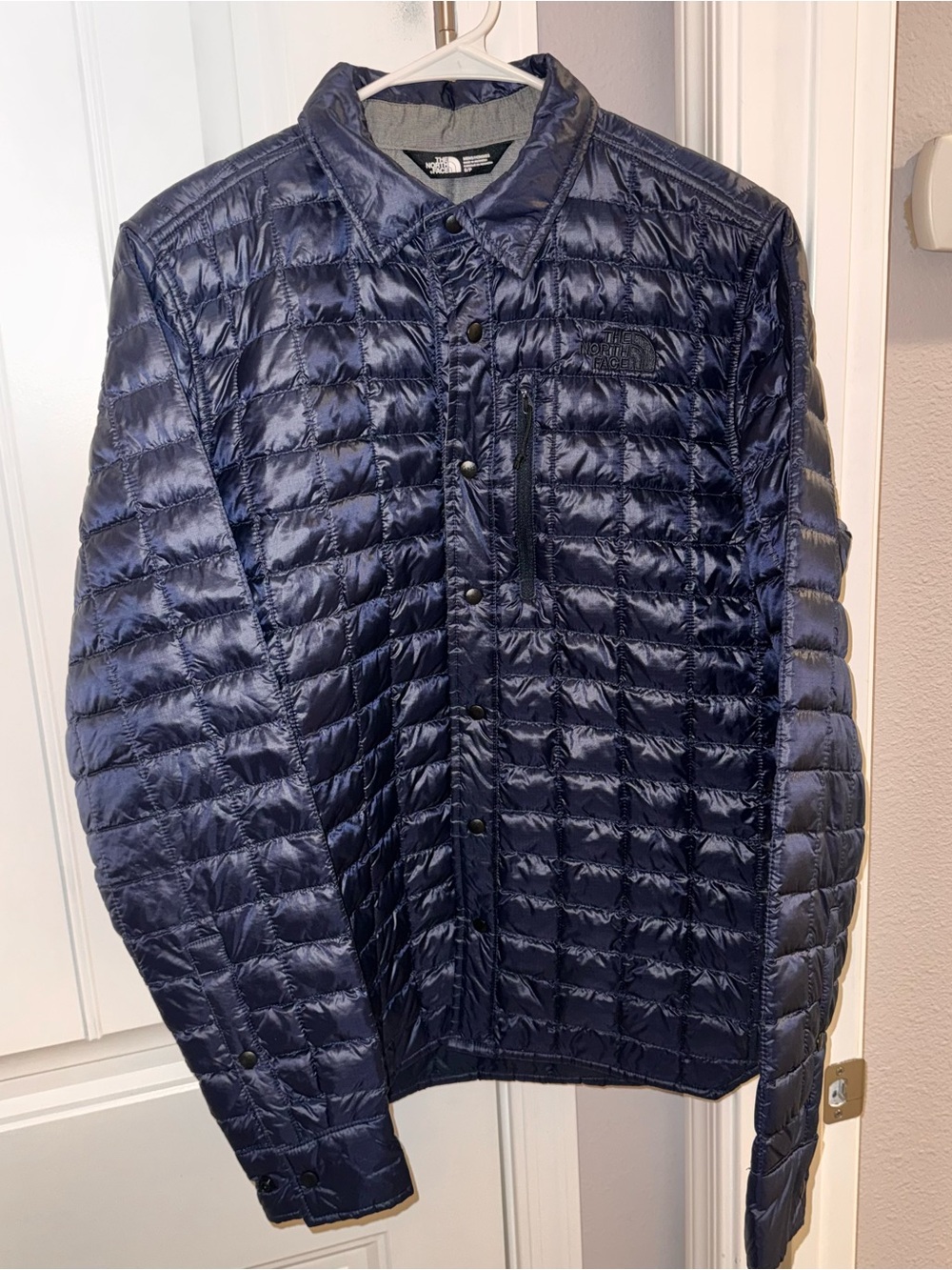 The North Face Men’s Navy Quilted Puffer Jacket